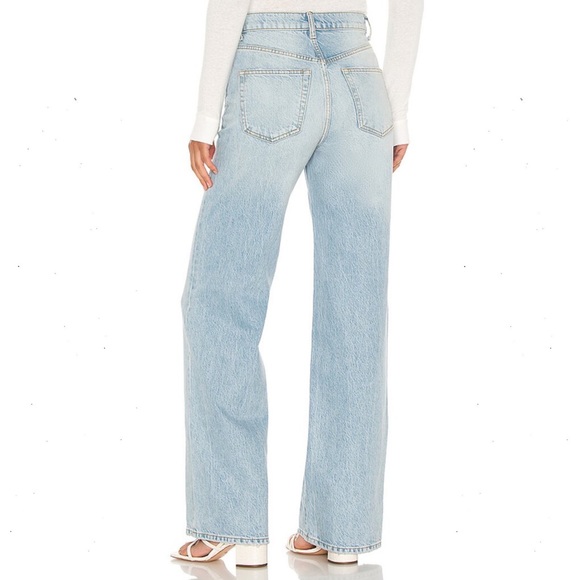 Free People Astoria Wide Leg Jeans in Seafoam Blue Size 31 Denim Jean - Picture 3 of 8